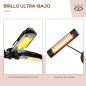 Calefactor Eléctrico Exterior por Infrarrojos con Control Remoto y 1000W/2000W/3000W Sombrilla Ø87x22cm Negro