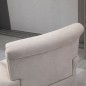 Butaca de Salón Tapizada en Tela Sillón Relax con Reposabrazos Asiento Extraíble para Dormitorio 79x78x87 cm Gris