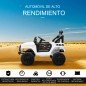 Coche Eléctrico para Niños de +3 Años Vehículo Todoterreno de Batería 12V con Control Remoto 100x65x72 cm Blanco Coche Eléctrico para Niños de +3 Años Vehículo Todoterreno de Batería 12V con Control Remoto 100x65x72 cm Blanco