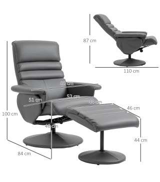 Sillón Reclinable Otomana