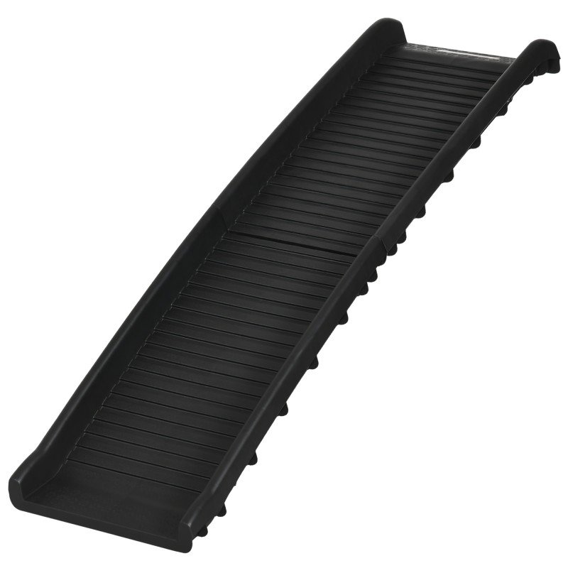 Rampa Plegable para Perros y Gatos con Almohadillas Antideslizantes para Coche Cama Sofá 155x39x14 cm Negro Rampa Plegable para Perros y Gatos con Almohadillas Antideslizantes para Coche Cama Sofá 155x39x14 cm Negro