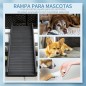 Rampa Plegable para Perros y Gatos con Almohadillas Antideslizantes para Coche Cama Sofá 155x39x14 cm Negro