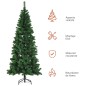 Árbol de Navidad Artificial 210 cm con 631 Puntas Decoración Navideña para Interiores Fácil de Montar Verde