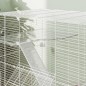 Jaula para Animales Pequeños con Múltiples Niveles Bandeja y Accesorios Incluidos 73x47x80 cm Blanco