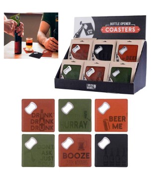 POSAVASOS ABRIDOR EN CAJA DE REGALO