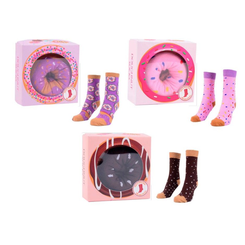 CALCETINES DONUTS EN CAJA DE REGALO CALCETINES DONUTS EN CAJA DE REGALO