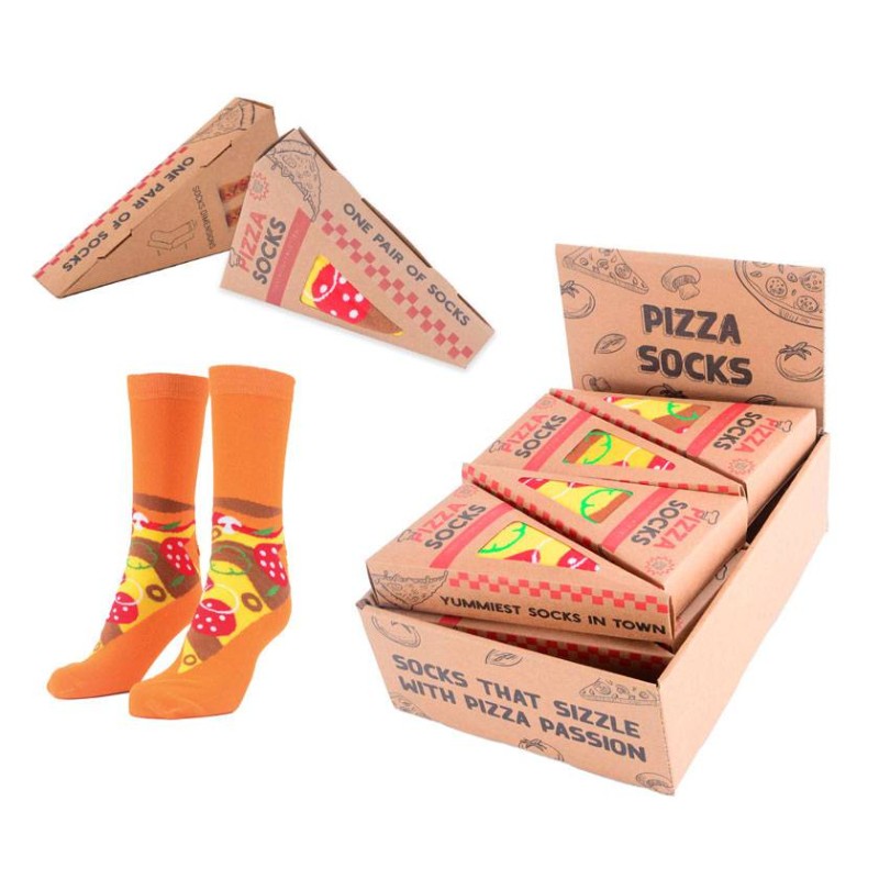 CALCETINES PIZZA EN CAJA DE REGALO CALCETINES PIZZA EN CAJA DE REGALO