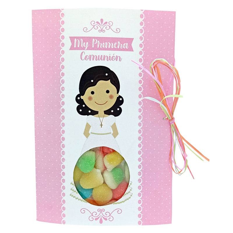 TARJETA FELIZ DÍA COMUNIÓN NIÑA 40 GR.