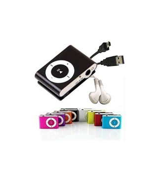 TARA - LOTE DE 12 MP3 PLAYER CLIP + AURICULARES + CABLE USB EN CAJA
