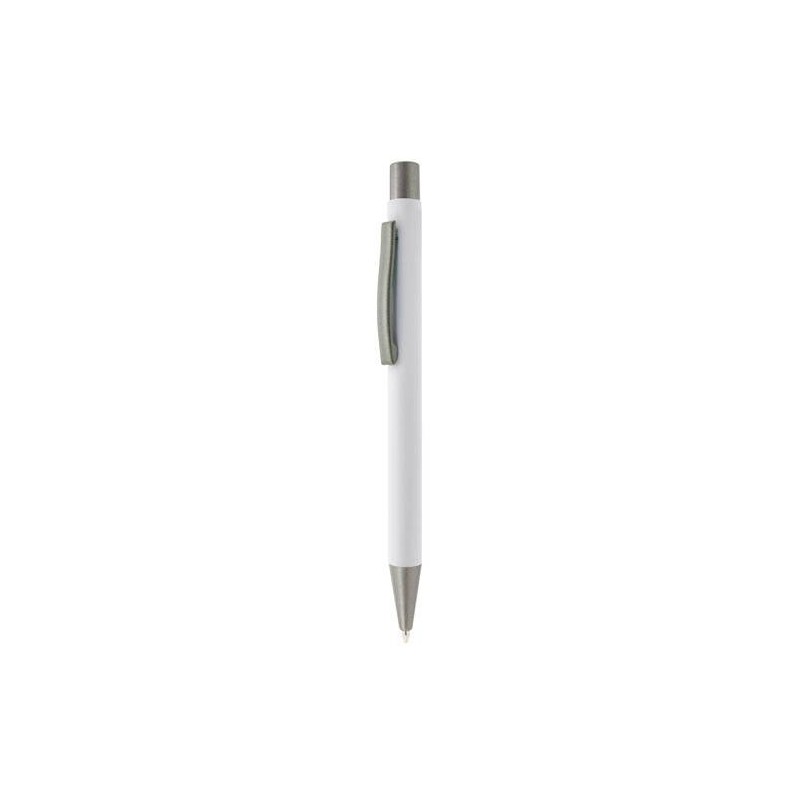BOLÍGRAFO METÁLICO BASIL BLANCO BOLÍGRAFO METÁLICO BASIL BLANCO