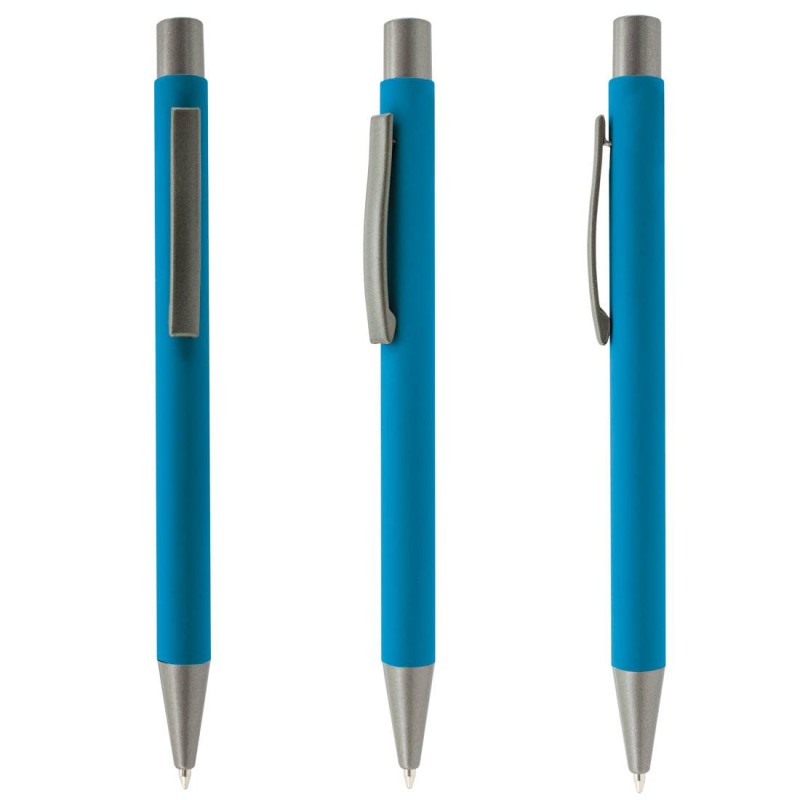 BOLÍGRAFO METÁLICO BASIL AZUL BOLÍGRAFO METÁLICO BASIL AZUL