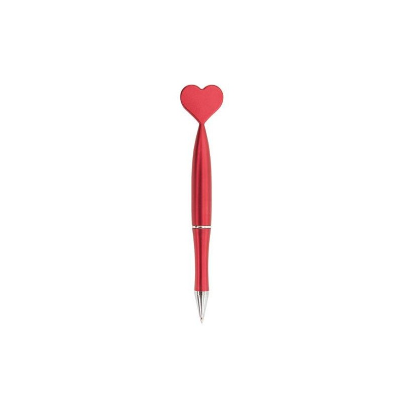 BOLÍGRAFO CORAZÓN METALIZADO ROJO BOLÍGRAFO CORAZÓN METALIZADO ROJO