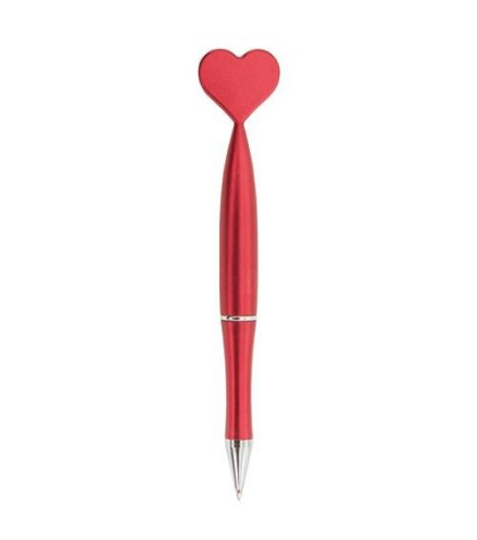 BOLÍGRAFO CORAZÓN METALIZADO ROJO