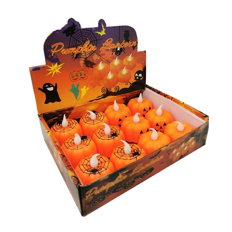 EXPOSITOR 12 VELAS CON LUZ HALLOWEEN CALABAZA EXPOSITOR 12 VELAS CON LUZ HALLOWEEN CALABAZA