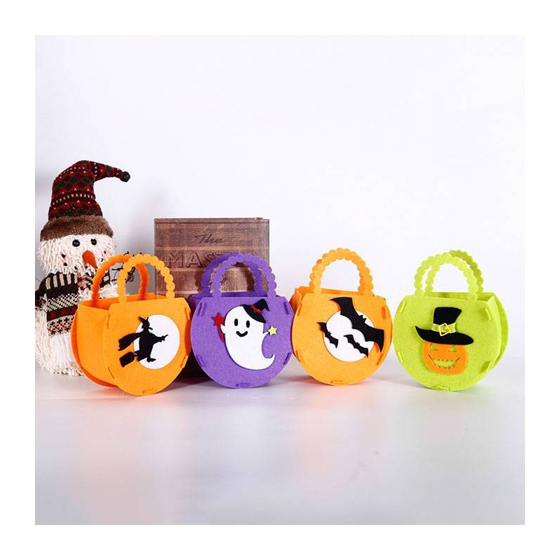 BOLSA FIELTRO PARA CARAMELOS HALLOWEEN BOLSA FIELTRO PARA CARAMELOS HALLOWEEN