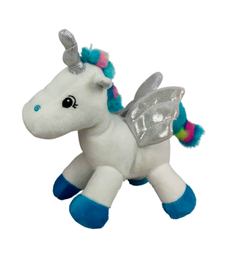 PELUCHE UNICORNIO AZUL