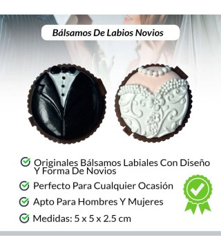 SET BÁLSAMOS LABIALES NOVIOS