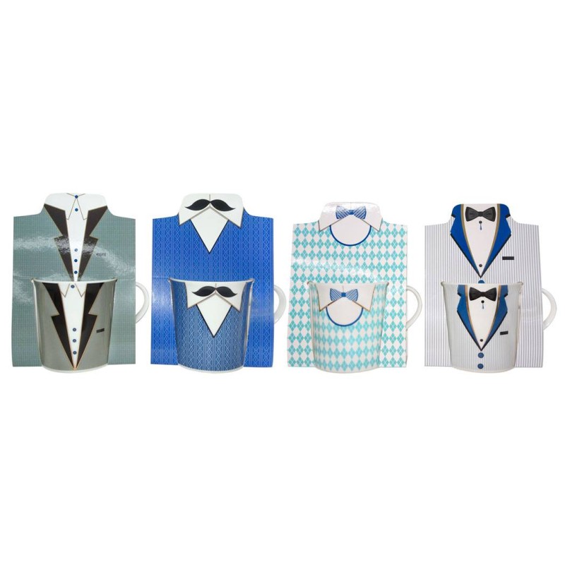 SET 12 TAZAS ESMOQUIN HOMBRE EN BOLSA REGALO SET 12 TAZAS ESMOQUIN HOMBRE EN BOLSA REGALO