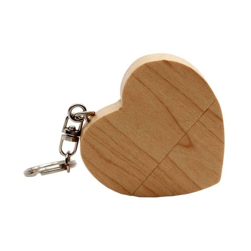 MEMORIA USB MADERA CORAZÓN 8GB EN CAJA MEMORIA USB MADERA CORAZÓN 8GB EN CAJA