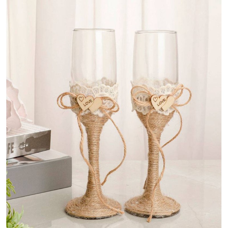 SET 2 COPAS CRISTAL BODA KRAFT SET 2 COPAS CRISTAL BODA KRAFT