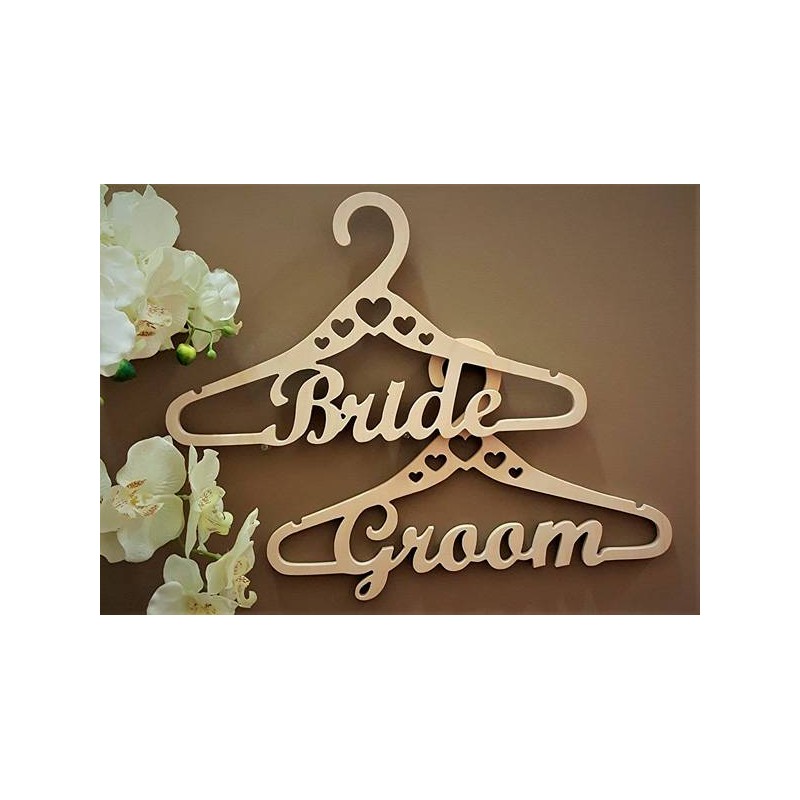 SET 2 PERCHAS MADERA BODA
