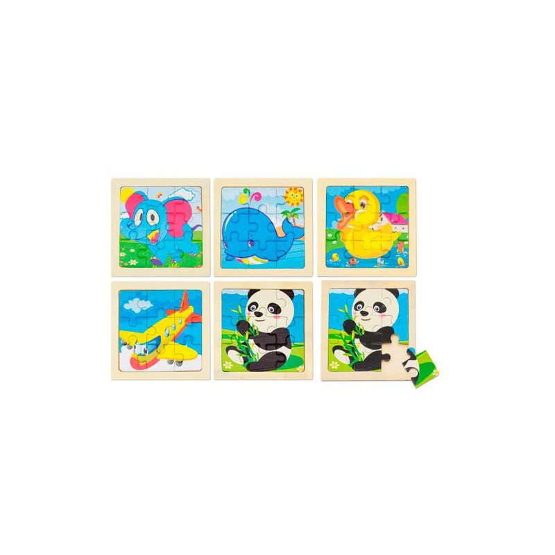 PUZZLE ROMPECABEZAS MADERA INFANTIL 11X11 CM PUZZLE ROMPECABEZAS MADERA INFANTIL 11X11 CM