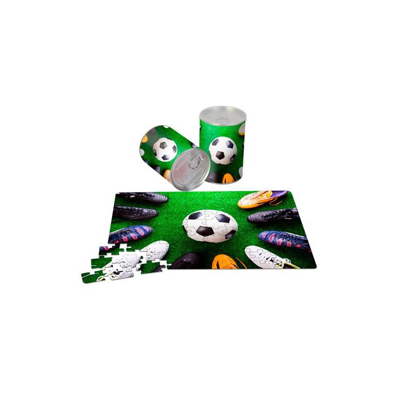PUZZLE EN LATA REGALO FÚTBOL
