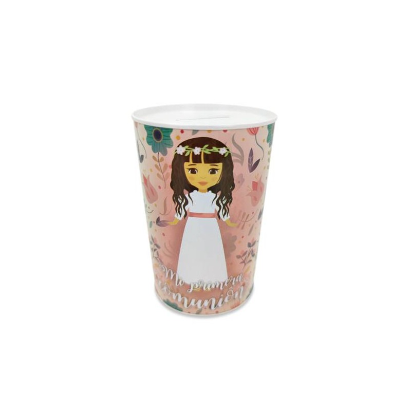 HUCHA METÁLICA MI PRIMERA COMUNIÓN NIÑA