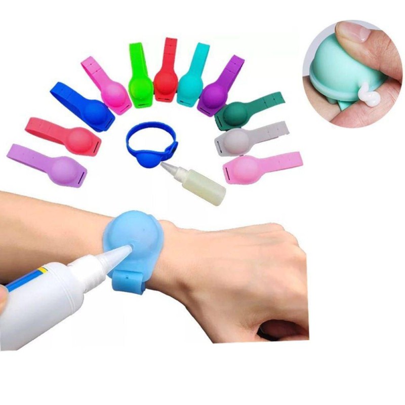 PULSERA AUTODISPENSADOR GEL MANOS+BOTELLA VACIA PULSERA AUTODISPENSADOR GEL MANOS+BOTELLA VACIA