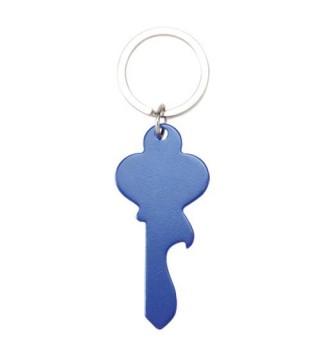 LLAVERO LLAVE ABRIDOR AZUL