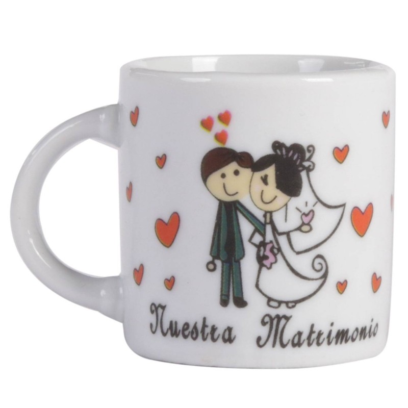 TARA - TAZA NUESTRA BODA PRESENTADA EN BOLSA DE ORGANZA TARA - TAZA NUESTRA BODA PRESENTADA EN BOLSA DE ORGANZA