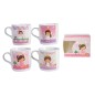 TAZA COMUNIÓN NIÑA PRESENTADA EN CAJA