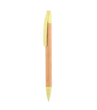 BOLÍGRAFO DE FIBRA DE TRIGO Y CARTÓN VERDE