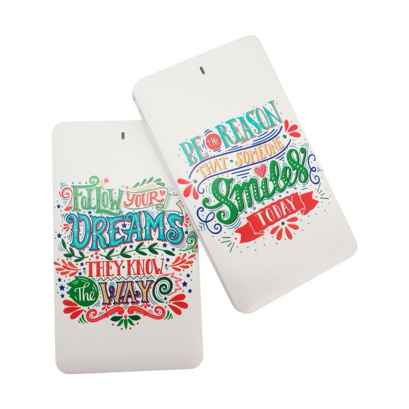 BATERIA PORTATIL "FOLLOW YOUR DREAMS" 4000 mAh BATERIA PORTATIL "FOLLOW YOUR DREAMS" 4000 mAh