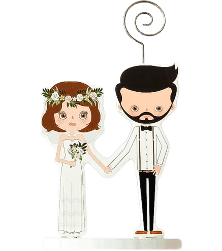PINZA PORTAFOTOS MADERA WEDDING