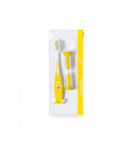 SET CEPILLO DE DIENTES Y RELOJ DE ARENA EN ESTUCHE