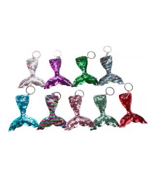 OFERTA! LOTE DE 78 LLAVEROS COLA MERMAID LENTEJUELAS