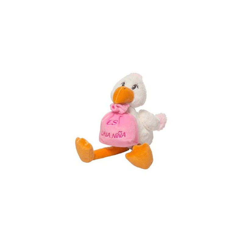 PELUCHE CIGÜEÑA "ES UN NIÑA" PELUCHE CIGÜEÑA "ES UN NIÑA"