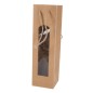 BOLSA PARA BOTELLA DE VINO KRAFT CON VENTANA BOLSA PARA BOTELLA DE VINO KRAFT CON VENTANA