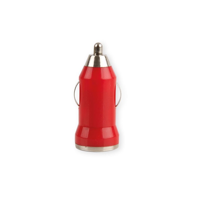 CARGADOR COCHE USB ROJO CARGADOR COCHE USB ROJO