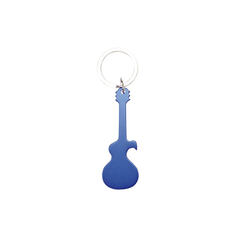 LLAVERO GUITARRA ABREBOTELLAS AZUL