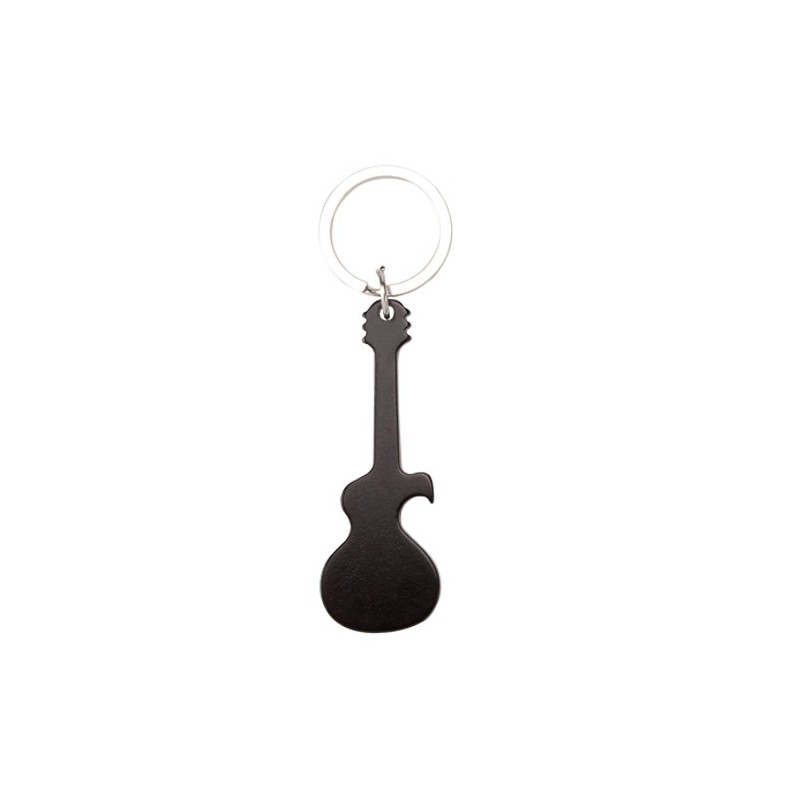 LLAVERO GUITARRA ABREBOTELLAS NEGRO