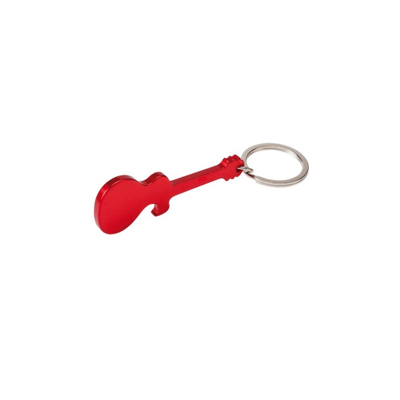 LLAVERO GUITARRA ABREBOTELLAS ROJO