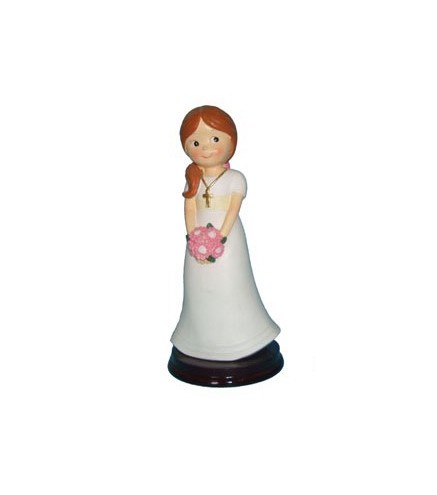 FIGURA PASTEL COMUNIÓN NIÑA RAMO