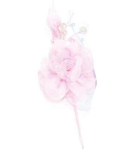 FLOR DE TELA GRANDE ROSA