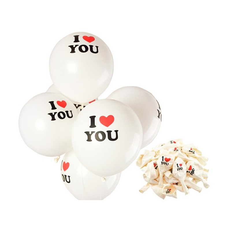 SET 100 GLOBOS "I LOVE YOU" SET 100 GLOBOS "I LOVE YOU"