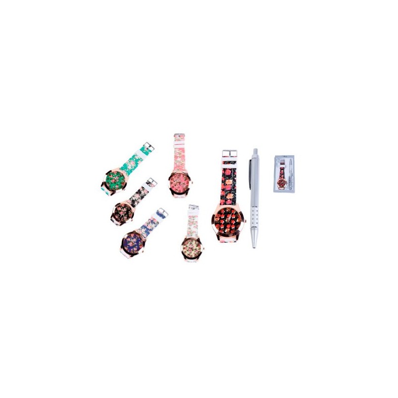 OFERTA! LOTE DE 500 RELOJES FLORAL EN CAJA DE REGALO OFERTA! LOTE DE 500 RELOJES FLORAL EN CAJA DE REGALO