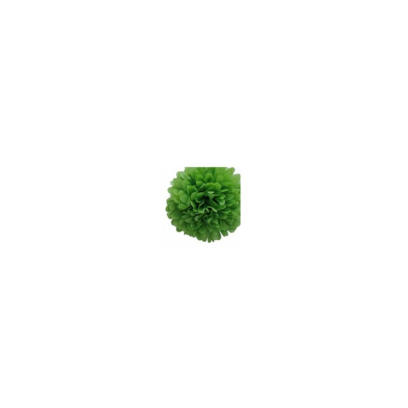 POMPON DE PAPEL DE SEDA 35 CM VERDE POMPON DE PAPEL DE SEDA 35 CM VERDE