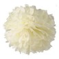 POMPON DE PAPEL DE SEDA 35 CM MARFIL POMPON DE PAPEL DE SEDA 35 CM MARFIL