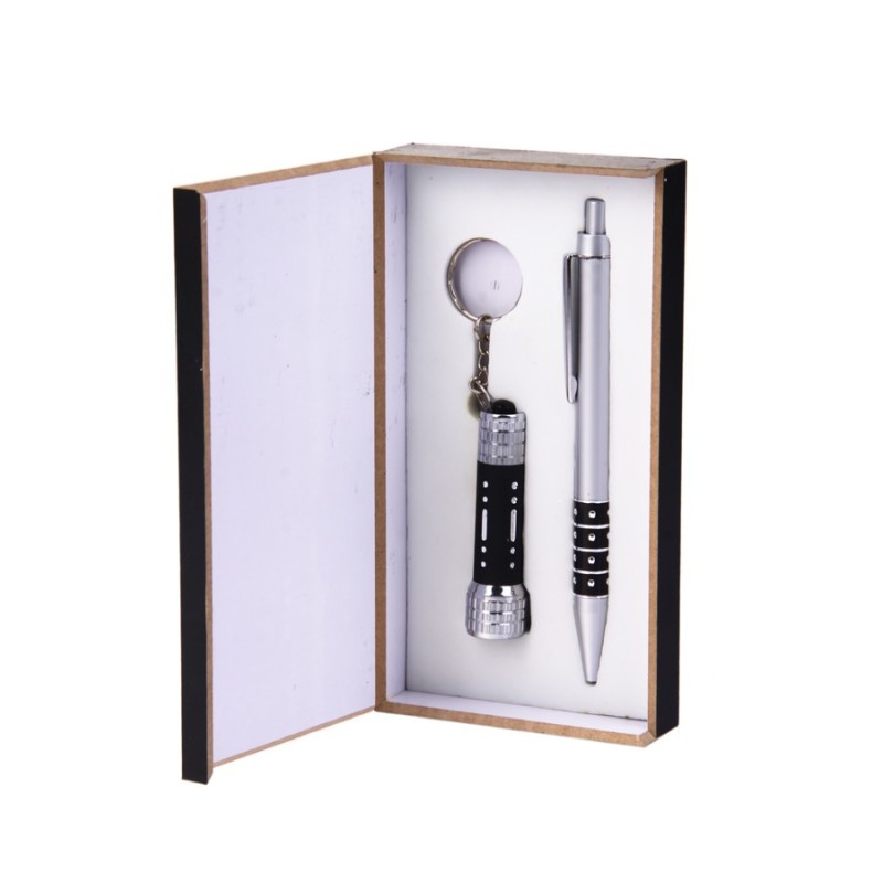 SET BOLIGRAFO + LLAVERO LINTERNA EN CAJA SET BOLIGRAFO + LLAVERO LINTERNA EN CAJA